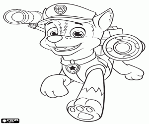 malvorlagen Chase, der Polizeihund, Paw Patrol ausmalbilder