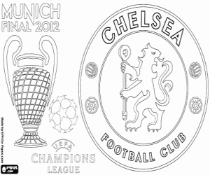 malvorlagen Chelsea FC, Champions 2011-2012 ausmalbilder