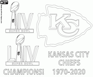 malvorlagen Chiefs, Super Bowl 2020 ausmalbilder