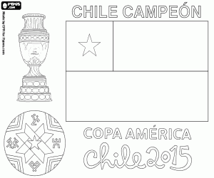 malvorlagen Chile, Copa America 2015 Meister ausmalbilder