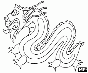 malvorlagen Chinesische Drachen oder Drachen Oriental ausmalbilder