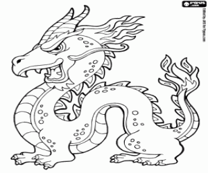 malvorlagen Ein chinesischer Drache ausmalbilder