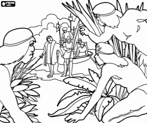 malvorlagen Christoph Kolumbus Ausschiffung ausmalbilder