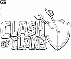 malvorlagen Clash of Clans logo ausmalbilder