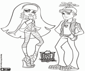 malvorlagen Cleo und Deuce von Monster High ausmalbilder