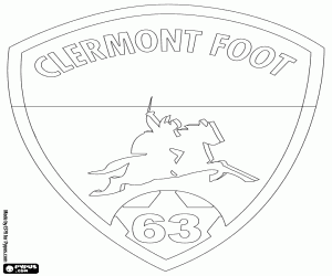malvorlagen Clermont Foot 63 logo ausmalbilder