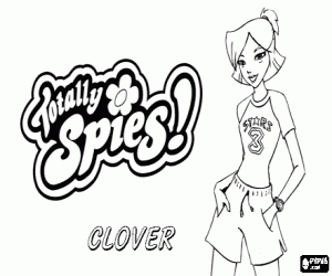 malvorlagen Clover Ewing aus Totally Spies ausmalbilder