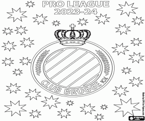 malvorlagen Club Brugge KV, Meister 2023-2024 ausmalbilder