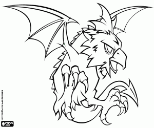 malvorlagen Die Cockatrice, eine mythische Kreatur ausmalbilder