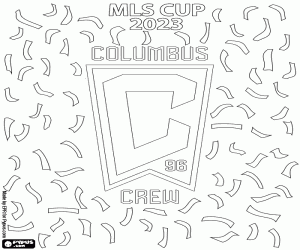 malvorlagen Columbus Crew, MLS-Pokal 2023 ausmalbilder