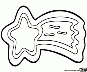 malvorlagen Cookie als ein Weihnachtsstern ausmalbilder