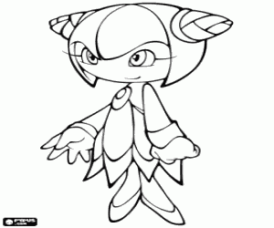 malvorlagen Cosmo, ein Sonic Charakter ausmalbilder