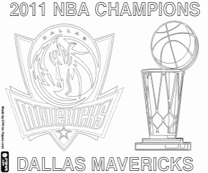 malvorlagen Dallas Mavericks NBA Meister 2011 ausmalbilder