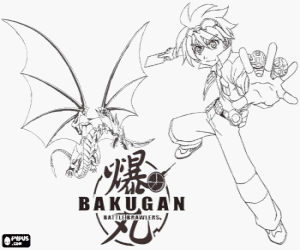 malvorlagen Dan und sein Bakugan Drago ausmalbilder