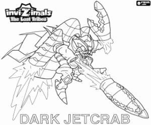 malvorlagen Dark Jetcrab, Invizimals DVS ausmalbilder