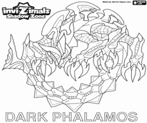 malvorlagen Dark Phalamos,Invizimals Schattenzone ausmalbilder