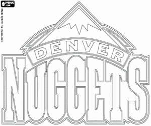 malvorlagen Denver Nuggets Abzeichen ausmalbilder