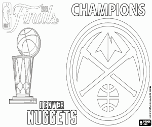 malvorlagen Denver Nuggets, NBA-Meister 2023 ausmalbilder