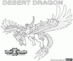 malvorlagen Desert Dragon,Invizimals Schattenzone ausmalbilder