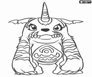 malvorlagen Die Digimon Gabumon ausmalbilder