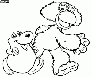 malvorlagen Dito und Feito, Cocoricó Charaktere ausmalbilder