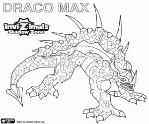 malvorlagen Draco Max, Invizimals Schattenzone ausmalbilder