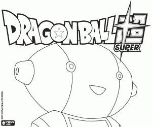 malvorlagen Dragon Ball Super, Logo und Roboter ausmalbilder