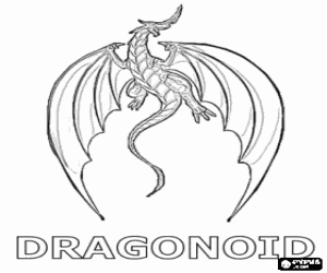 malvorlagen Dragonoid, ein Bakugan Drache ausmalbilder