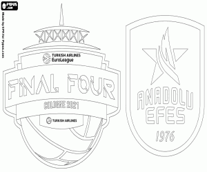 malvorlagen Efes, Meister Euroleague 2020-2021 ausmalbilder