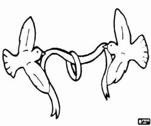 malvorlagen Der Ehering und die Tauben ausmalbilder