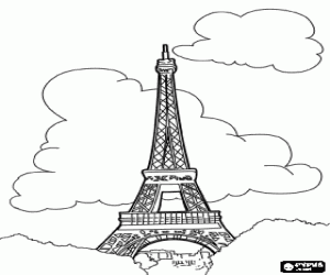 malvorlagen Eiffelturm in Paris, Frankreich ausmalbilder