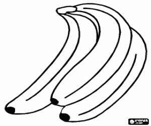 malvorlagen Ein bündel von bananen ausmalbilder