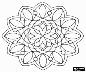 malvorlagen Eine Blume Mandala ausmalbilder