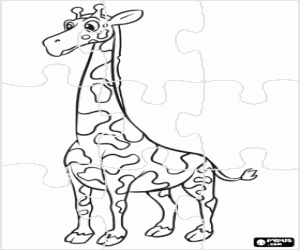 malvorlagen Eine Giraffe-puzzle ausmalbilder