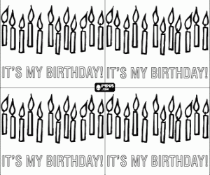 malvorlagen Einladung zu einer Feier mit Kerzen ausmalbilder