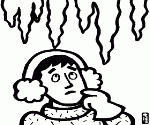 malvorlagen Eiszapfen und ein Mann ausmalbilder