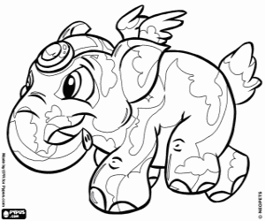 malvorlagen Elephante, der Elefant von Neopets ausmalbilder