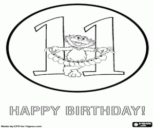 malvorlagen Elf Geburtstag mit Zoe und Herzen ausmalbilder