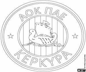 malvorlagen Emblem der AOK-Kerkyra ausmalbilder