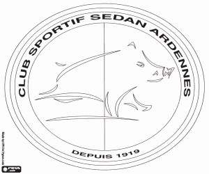 malvorlagen Emblem von CS Sedan Ardennes ausmalbilder