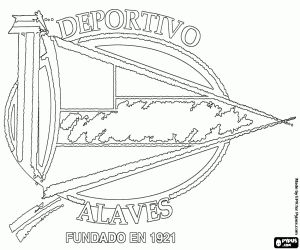 malvorlagen Emblem von Deportivo Alaves ausmalbilder