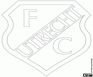 malvorlagen Emblem des FC Utrecht ausmalbilder