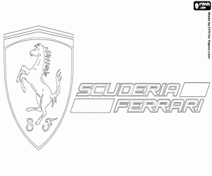 malvorlagen Emblem der Ferrari-Formel 1 ausmalbilder