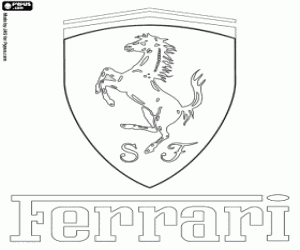 malvorlagen Emblem der Ferrari ausmalbilder