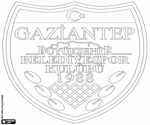 malvorlagen Emblem von Gaziantep BB SK ausmalbilder