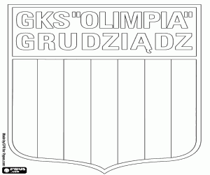 malvorlagen Emblem der GKS Olimpia Graudenz ausmalbilder