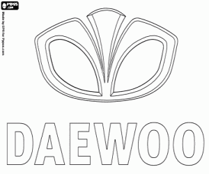 malvorlagen Emblem der Marke Daewoo ausmalbilder
