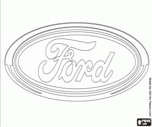malvorlagen Emblem der Marke Ford ausmalbilder