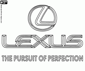 malvorlagen Emblem der Marke Lexus ausmalbilder