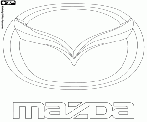 malvorlagen Emblem der Marke Mazda ausmalbilder